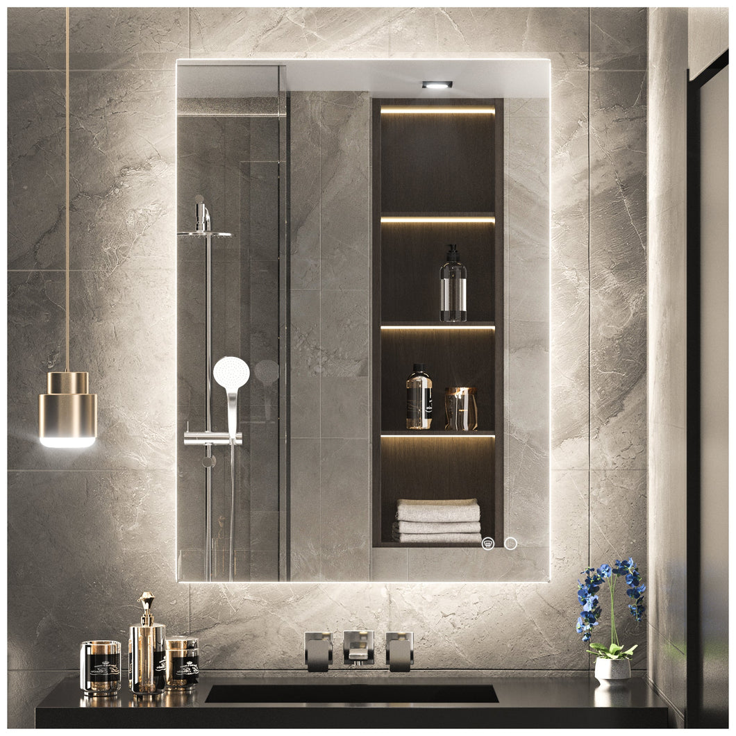 Backlit LED Mirrors - 3-Color Temperature Backlit Bathroom Vanity Mirrors - Ambiance, Practicality, and Anti-Fog Technology